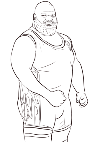 Mark Henry Coloring Page